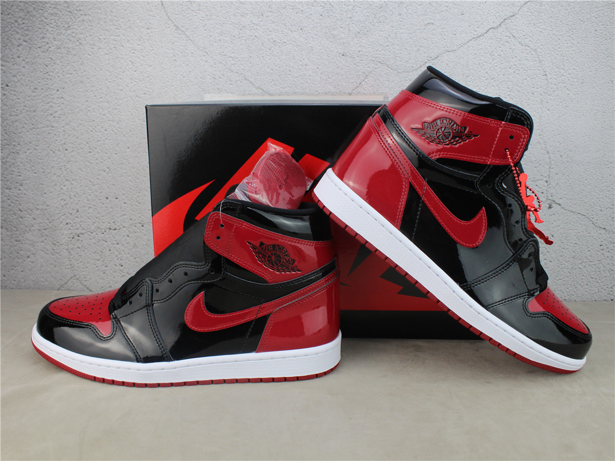 LJR Batch Air Jordan 1 Retro High OG Bred Patent 555088-063